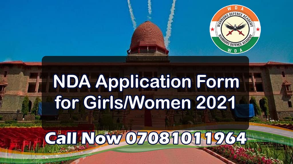 NDA Application Form for Girls/Women 2021